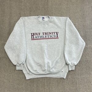 vintage holy trinity athletics sweatshirts mens XL gray 1990s USA Russel